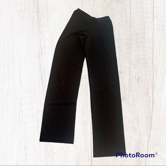 🌻Dance Department jazz black pants low V front high back Ch large 5 available - Picture 1 of 5